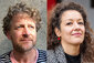 Fotos der Gewinner*innen des Bremer Autor*innenstipendiums 2022: Jörg Isermeyer und Donka Dimova